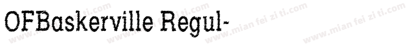 OFBaskerville Regul字体转换